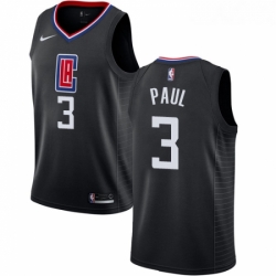 Youth Nike Los Angeles Clippers 3 Chris Paul Authentic Black Alternate NBA Jersey Statement Edition 