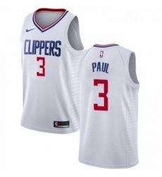 Youth Nike Los Angeles Clippers 3 Chris Paul Authentic White NBA Jersey Association Edition 