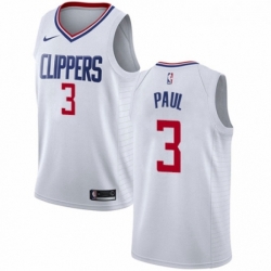 Youth Nike Los Angeles Clippers 3 Chris Paul Swingman White NBA Jersey Association Edition 