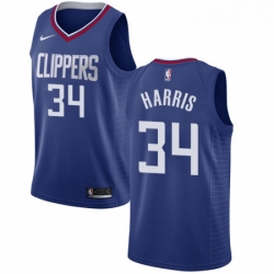 Youth Nike Los Angeles Clippers 34 Tobias Harris Swingman Blue Road NBA Jersey Icon Edition 