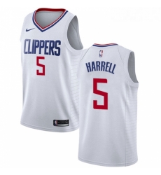 Youth Nike Los Angeles Clippers 5 Montrezl Harrell Swingman White NBA Jersey Association Edition 