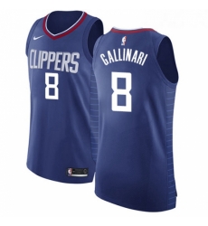 Youth Nike Los Angeles Clippers 8 Danilo Gallinari Authentic Blue Road NBA Jersey Icon Edition 