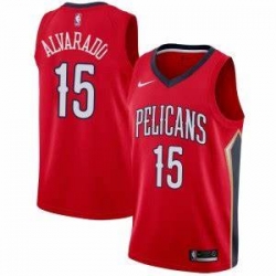 Men Jose Alvarado New Orleans Pelicans Nike Swingman 15 Red Jersey