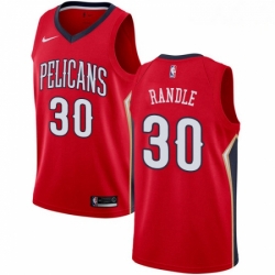 Mens Nike New Orleans Pelicans 30 Julius Randle Swingman Red NBA Jersey Statement Edition 