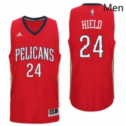 New Orleans Pelicans 24 Buddy Heild Alternate Red New Swingman Jersey 