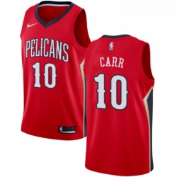 Womens Nike New Orleans Pelicans 10 Tony Carr Swingman Red NBA Jersey Statement Edition 