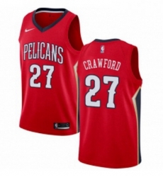 Womens Nike New Orleans Pelicans 27 Jordan Crawford Authentic Red Alternate NBA Jersey Statement Edition 