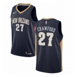 Womens Nike New Orleans Pelicans 27 Jordan Crawford Swingman Navy Blue Road NBA Jersey Icon Edition 