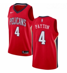 Womens Nike New Orleans Pelicans 4 Elfrid Payton Swingman Red NBA Jersey Statement Edition 