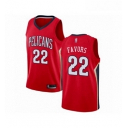 Youth New Orleans Pelicans 22 Derrick Favors Swingman Red Basketball Jersey Statement Edition 