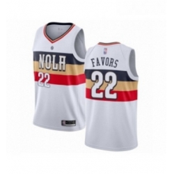 Youth New Orleans Pelicans 22 Derrick Favors White Swingman Jersey Earned Edition 