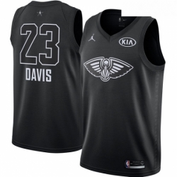 Youth Nike Jordan New Orleans Pelicans 23 Anthony Davis Swingman Black 2018 All Star Game NBA Jersey