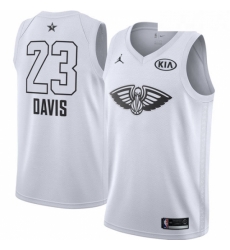 Youth Nike Jordan New Orleans Pelicans 23 Anthony Davis Swingman White 2018 All Star Game NBA Jersey