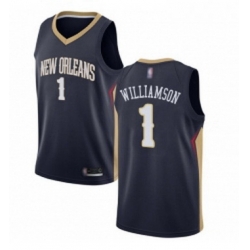 Youth Nike New Orleans Pelicans 1 Zion Williamson Navy NBA Swingman Icon Edition Jersey 