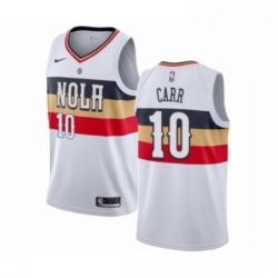 Youth Nike New Orleans Pelicans 10 Tony Carr White Swingman Jersey Earned Edition 