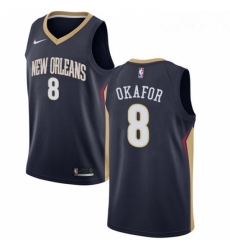 Youth Nike New Orleans Pelicans 8 Jahlil Okafor Swingman Navy Blue NBA Jersey Icon Edition 