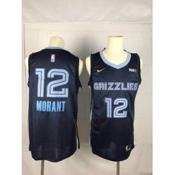 Grizzlies 12 Ja Morant Navy Nike Swingman Jersey