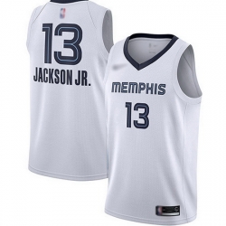 Grizzlies  13 Jaren Jackson Jr. White Basketball Swingman Association Edition Jersey