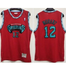 Men Memphis Grizzlies 12 Ja Morant Red Stitched Jersey