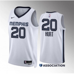 Men Memphis Grizzlies 20 Matthew Hurt White Association Edition Stitched Jersey