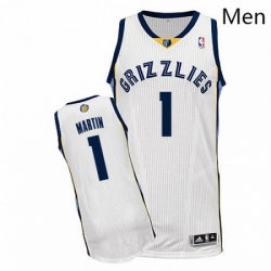 Mens Adidas Memphis Grizzlies 1 Jarell Martin Authentic White Home NBA Jersey 