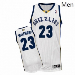 Mens Adidas Memphis Grizzlies 23 Ben McLemore Authentic White Home NBA Jersey 