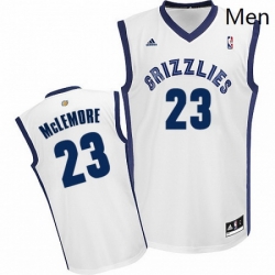 Mens Adidas Memphis Grizzlies 23 Ben McLemore Swingman White Home NBA Jersey 