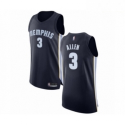 Mens Memphis Grizzlies 3 Grayson Allen Authentic Navy Blue Basketball Jersey Icon Edition 