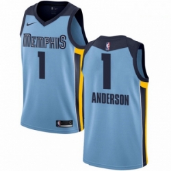 Mens Nike Memphis Grizzlies 1 Kyle Anderson Swingman Light Blue NBA Jersey Statement Edition 