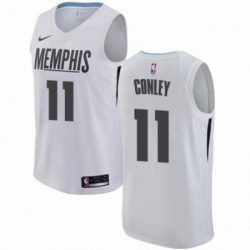 Mens Nike Memphis Grizzlies 11 Mike Conley Swingman White NBA Jersey City Edition