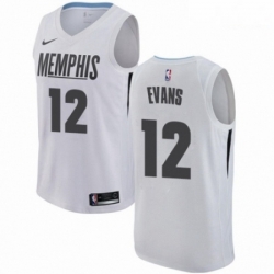 Mens Nike Memphis Grizzlies 12 Tyreke Evans Authentic White NBA Jersey City Edition 