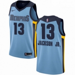 Mens Nike Memphis Grizzlies 13 Jaren Jackson Jr Authentic Light Blue NBA Jersey Statement Edition 