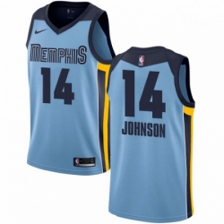 Mens Nike Memphis Grizzlies 14 Brice Johnson Authentic Light Blue NBA Jersey Statement Edition 
