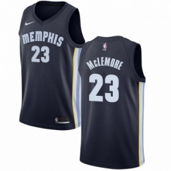 Mens Nike Memphis Grizzlies 23 Ben McLemore Swingman Navy Blue Road NBA Jersey Icon Edition 