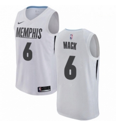 Mens Nike Memphis Grizzlies 6 Shelvin Mack Swingman White NBA Jersey City Edition 