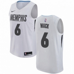 Mens Nike Memphis Grizzlies 6 Shelvin Mack Swingman White NBA Jersey City Edition 