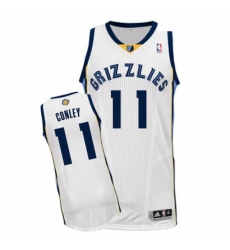 Womens Adidas Memphis Grizzlies 11 Mike Conley Authentic White Home NBA Jersey