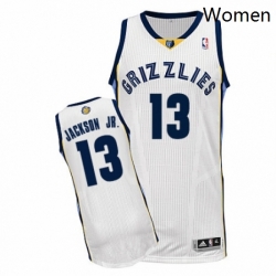 Womens Adidas Memphis Grizzlies 13 Jaren Jackson Jr Authentic White Home NBA Jersey 