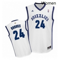 Womens Adidas Memphis Grizzlies 24 Dillon Brooks Swingman White Home NBA Jersey 