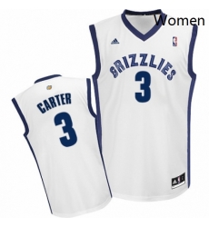Womens Adidas Memphis Grizzlies 3 Jevon Carter Swingman White Home NBA Jersey 