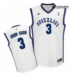 Womens Adidas Memphis Grizzlies 3 Shareef Abdur Rahim Swingman White Home NBA Jersey