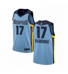 Womens Memphis Grizzlies 17 Jonas Valanciunas Authentic Light Blue Basketball Jersey Statement Edition 