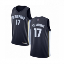 Womens Memphis Grizzlies 17 Jonas Valanciunas Authentic Navy Blue Basketball Jersey Icon Edition 