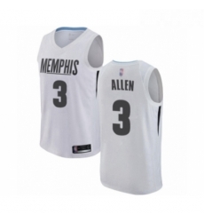 Womens Memphis Grizzlies 3 Grayson Allen Swingman White Basketball Jersey City Edition 