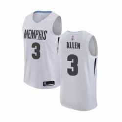 Womens Memphis Grizzlies 3 Grayson Allen Swingman White Basketball Jersey City Edition 