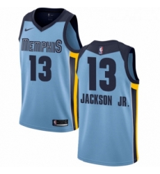Womens Nike Memphis Grizzlies 13 Jaren Jackson Jr Authentic Light Blue NBA Jersey Statement Edition 