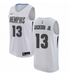 Womens Nike Memphis Grizzlies 13 Jaren Jackson Jr Swingman White NBA Jersey City Edition 