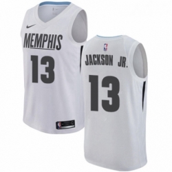 Womens Nike Memphis Grizzlies 13 Jaren Jackson Jr Swingman White NBA Jersey City Edition 