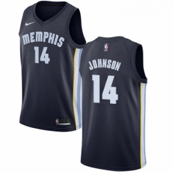 Womens Nike Memphis Grizzlies 14 Brice Johnson Swingman Navy Blue Road NBA Jersey Icon Edition 
