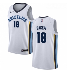 Womens Nike Memphis Grizzlies 18 Omri Casspi Swingman White NBA Jersey Association Edition 